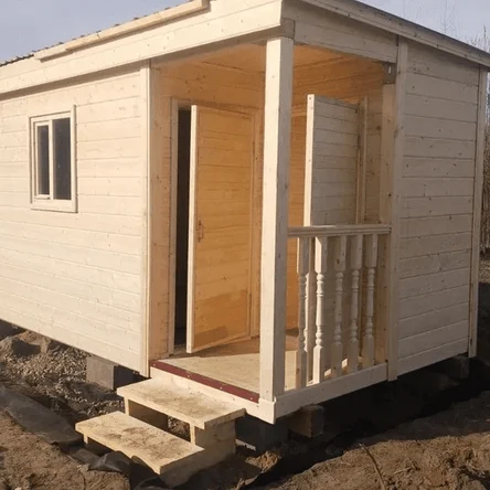 Бытовка 2.4х6.0 с верандой